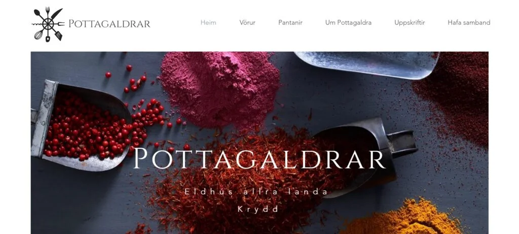 vefsidugerd fyrir pottagaldrar